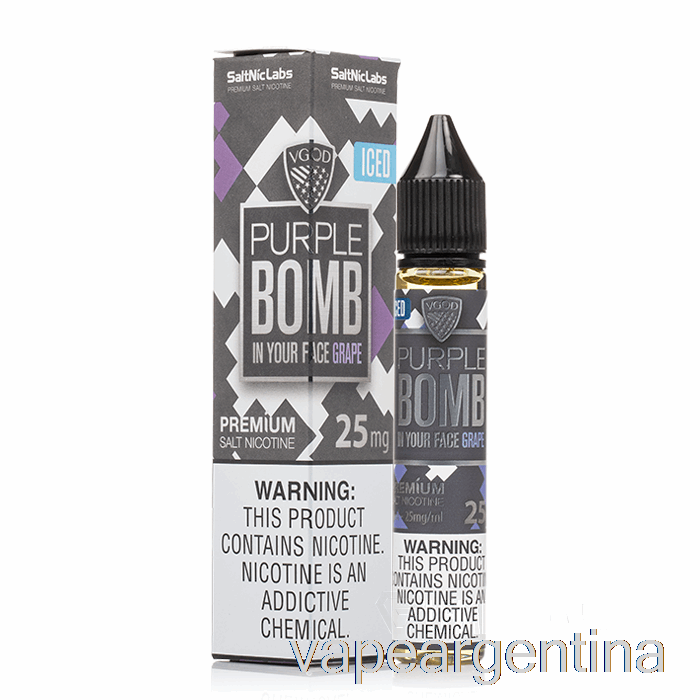 Bomba Morada Helada - Sales Vgod - 30ml 50mg Vape Descartable